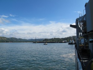 at the dock in Puntarenas