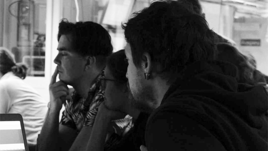 eep thoughts. My partners in crime from the OFOS camera surveys over the deep vent area (left to right): Autun, Paulina, and Simon—all completely engrossed in the scenes coming from our live feeds as the camera passed over regions of the Arctic seafloor that have never been seen before.