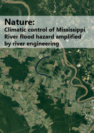 Climatic control of Mississippi River flood hazard