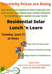Residential Solar Lunch n Learn Poster
